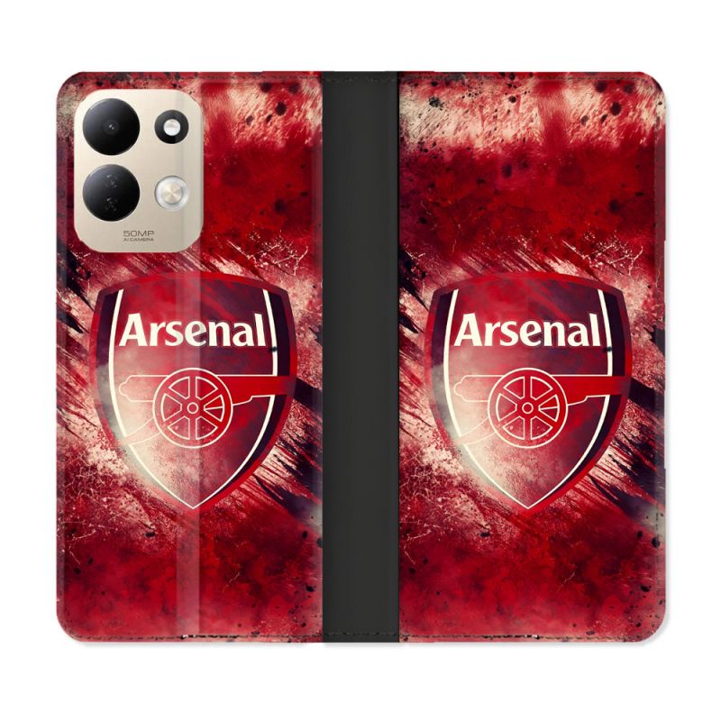 Housse Cuir Portefeuille Pour Xiaomi Redmi 17 4G / 5G Foot Arsenal