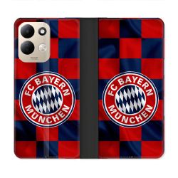 Housse Cuir Portefeuille Pour Xiaomi Redmi 17 4G / 5G Foot Bayern Munich Carreaux