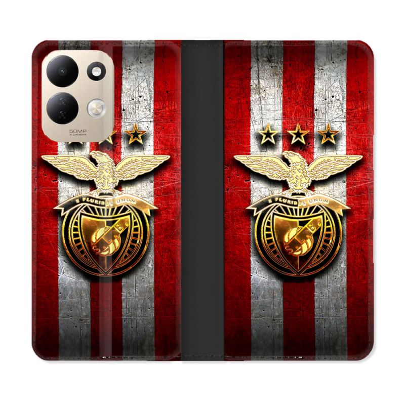 Housse Cuir Portefeuille Pour Xiaomi Redmi 17 4G / 5G Foot Benfica