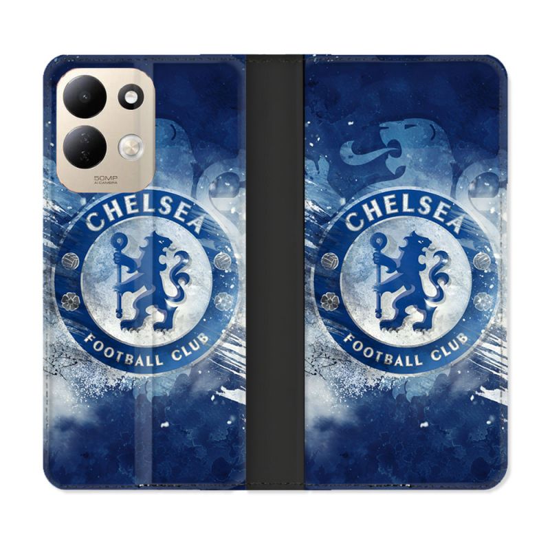 Housse Cuir Portefeuille Pour Xiaomi Redmi 17 4G / 5G Foot Chelsea