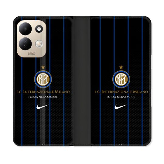 Housse Cuir Portefeuille Pour Xiaomi Redmi 17 4G / 5G Foot Inter Milan