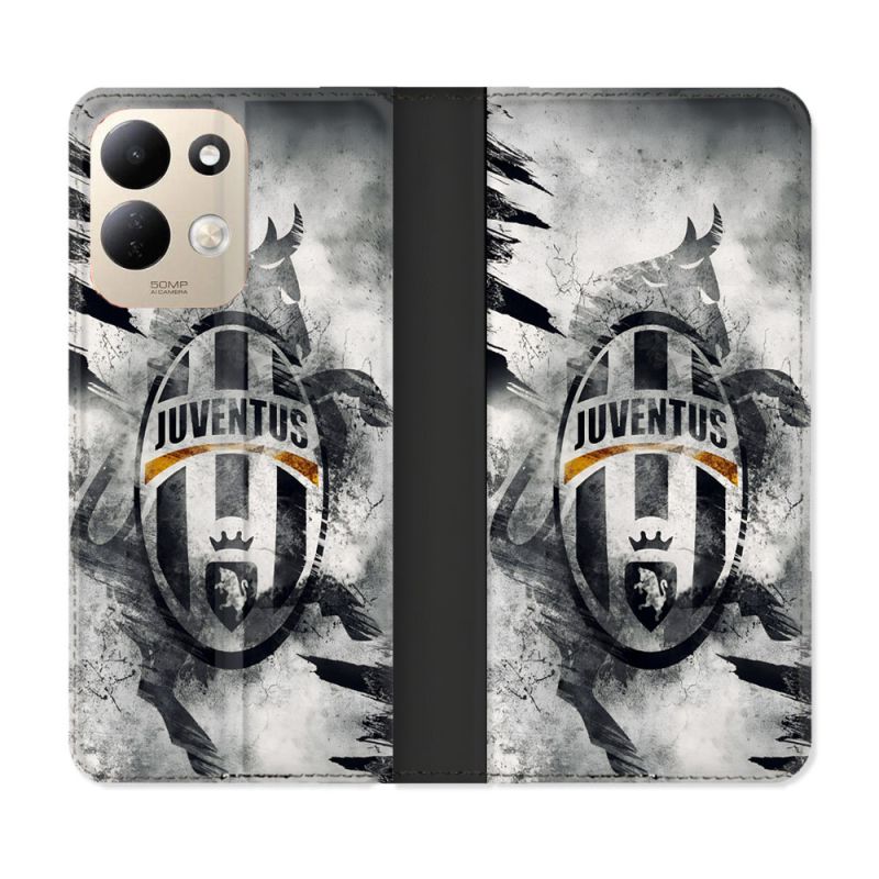 Housse Cuir Portefeuille Pour Xiaomi Redmi 17 4G / 5G Foot Juventus Turin