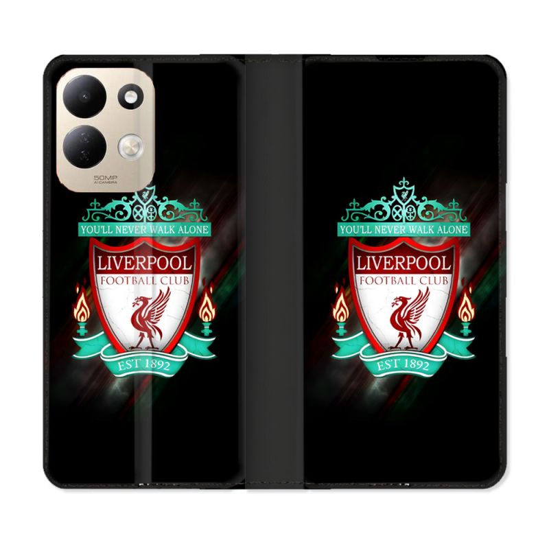 Housse Cuir Portefeuille Pour Xiaomi Redmi 17 4G / 5G Foot Liverpool