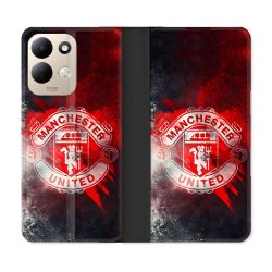 Housse Cuir Portefeuille Pour Xiaomi Redmi 17 4G / 5G Foot Manchester United