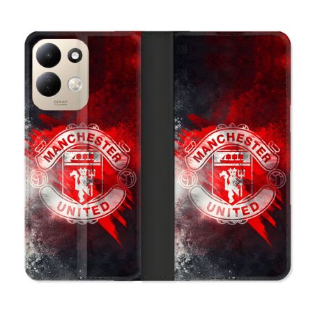 Housse Cuir Portefeuille Pour Xiaomi Redmi 17 4G / 5G Foot Manchester United