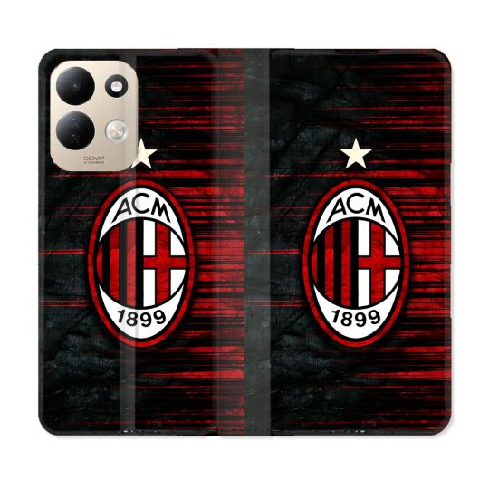 Housse Cuir Portefeuille Pour Xiaomi Redmi 17 4G / 5G Foot Milan AC