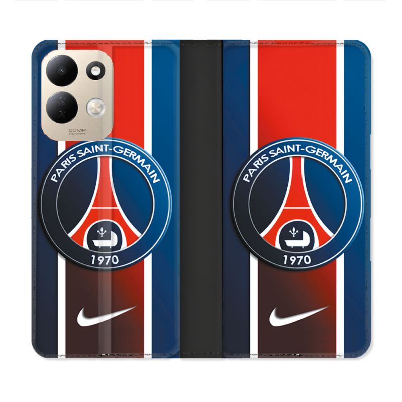 Housse Cuir Portefeuille Pour Xiaomi Redmi 17 4G / 5G Foot PSG 1970