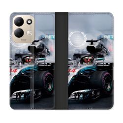 Housse Cuir Portefeuille Pour Xiaomi Redmi 17 4G / 5G Formule 1 F1 Mercedes Petronas