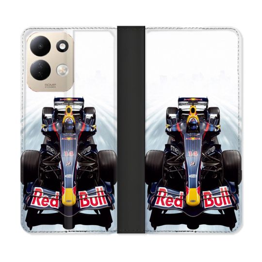 Housse Cuir Portefeuille Pour Xiaomi Redmi 17 4G / 5G Formule 1 F1 Red Bull