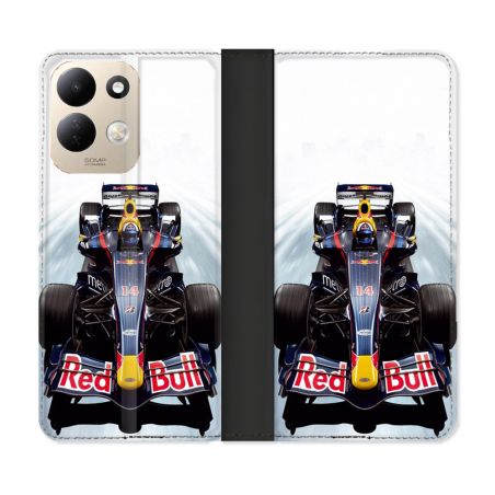 Housse Cuir Portefeuille Pour Xiaomi Redmi 17 4G / 5G Formule 1 F1 Red Bull
