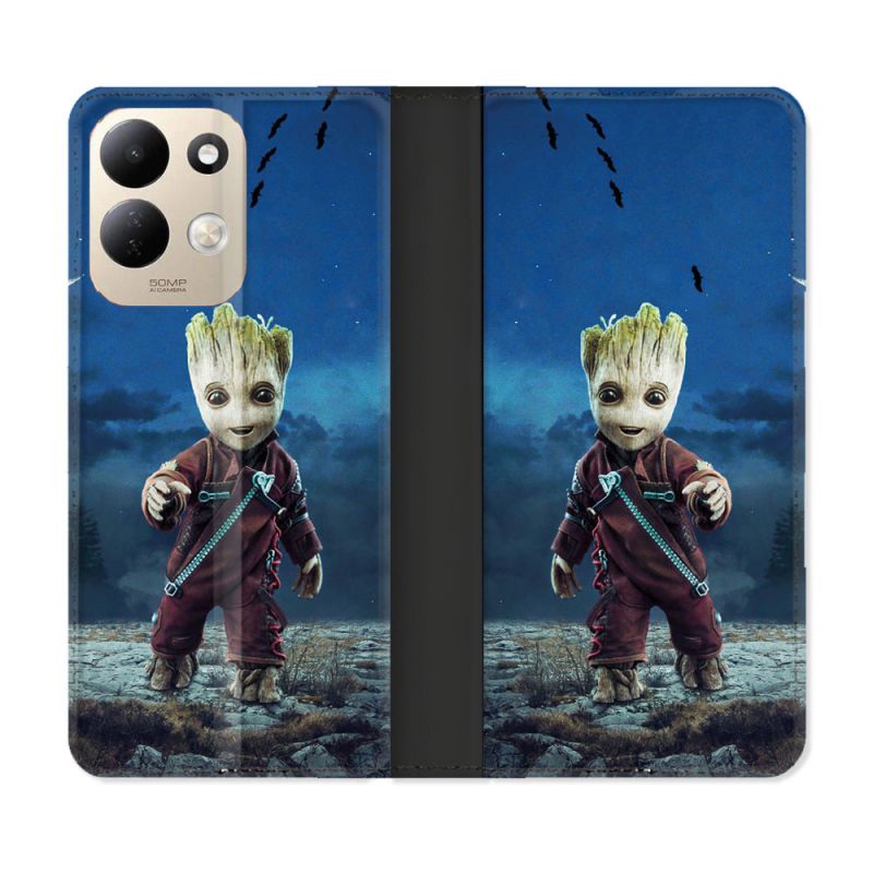 Housse Cuir Portefeuille Pour Xiaomi Redmi 17 4G / 5G Groot Bleu