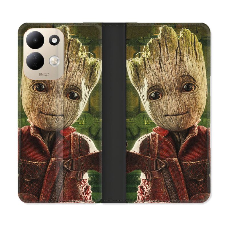 Housse Cuir Portefeuille Pour Xiaomi Redmi 17 4G / 5G Groot Vert