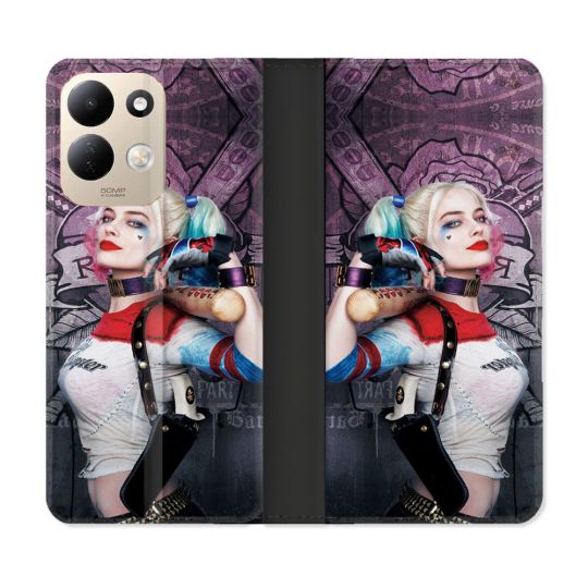 Housse Cuir Portefeuille Pour Xiaomi Redmi 17 4G / 5G Harley Quinn Batte