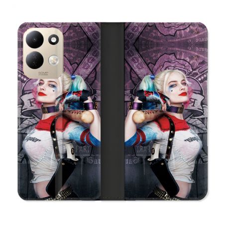 Housse Cuir Portefeuille Pour Xiaomi Redmi 17 4G / 5G Harley Quinn Batte