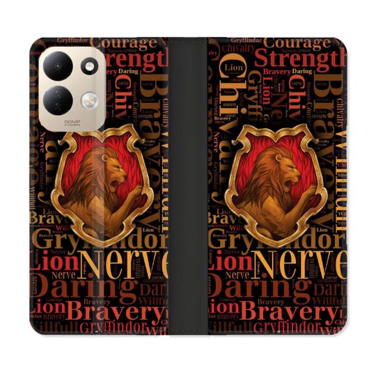 Housse Cuir Portefeuille Pour Xiaomi Redmi 17 4G / 5G Harry Potter Griffondor