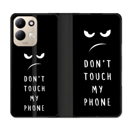 Housse Cuir Portefeuille Pour Xiaomi Redmi 17 4G / 5G Humour Don't Touch