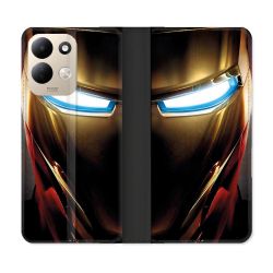 Housse Cuir Portefeuille Pour Xiaomi Redmi 17 4G / 5G Iron Man Casque