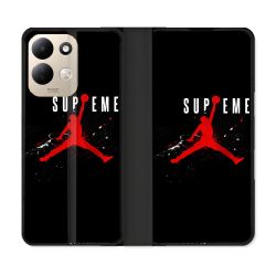 Housse Cuir Portefeuille Pour Xiaomi Redmi 17 4G / 5G Jordan Supreme Noir