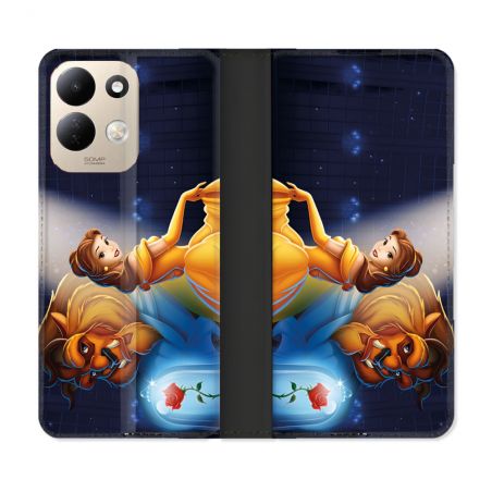 Housse Cuir Portefeuille Pour Xiaomi Redmi 17 4G / 5G La Belle et La Bête