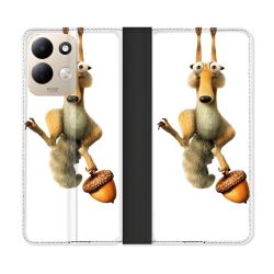 Housse Cuir Portefeuille Pour Xiaomi Redmi 17 4G / 5G L'âge de Glace Scratch Suspendu