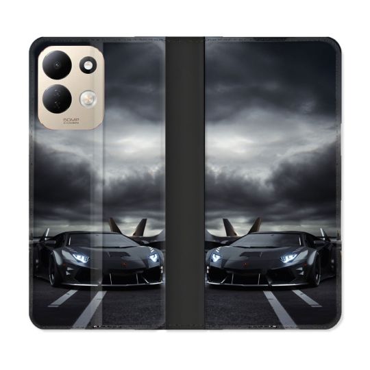 Housse Cuir Portefeuille Pour Xiaomi Redmi 17 4G / 5G Lamborghini Avion