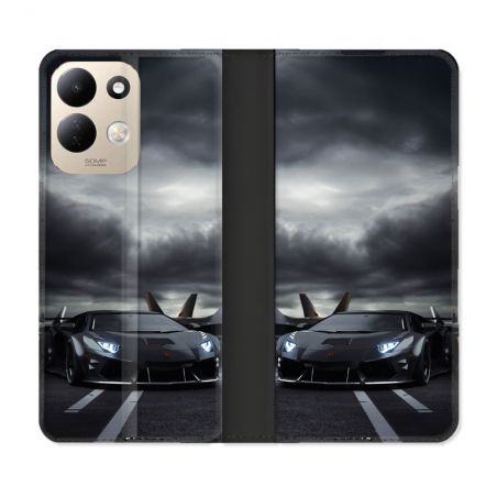 Housse Cuir Portefeuille Pour Xiaomi Redmi 17 4G / 5G Lamborghini Avion
