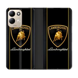 Housse Cuir Portefeuille Pour Xiaomi Redmi 17 4G / 5G Lamborghini Carbone