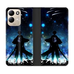 Housse Cuir Portefeuille Pour Xiaomi Redmi 17 4G / 5G Manga Attaque Titans Levi