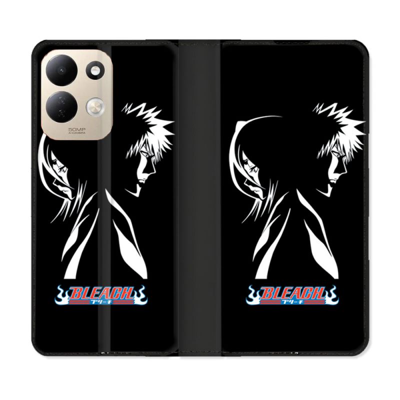 Housse Cuir Portefeuille Pour Xiaomi Redmi 17 4G / 5G Manga Bleach Duo