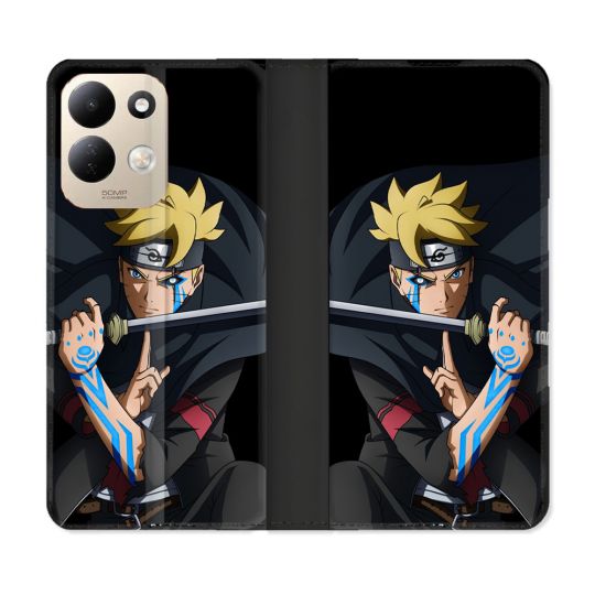 Housse Cuir Portefeuille Pour Xiaomi Redmi 17 4G / 5G Manga Boruto Tatouage