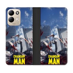 Housse Cuir Portefeuille Pour Xiaomi Redmi 17 4G / 5G Manga Chainsaw Man Denji