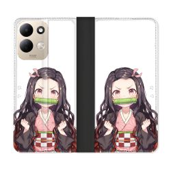 Housse Cuir Portefeuille Pour Xiaomi Redmi 17 4G / 5G Manga Demon Slayer Nezuko