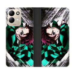 Housse Cuir Portefeuille Pour Xiaomi Redmi 17 4G / 5G Manga Demon Slayer Tanjiro