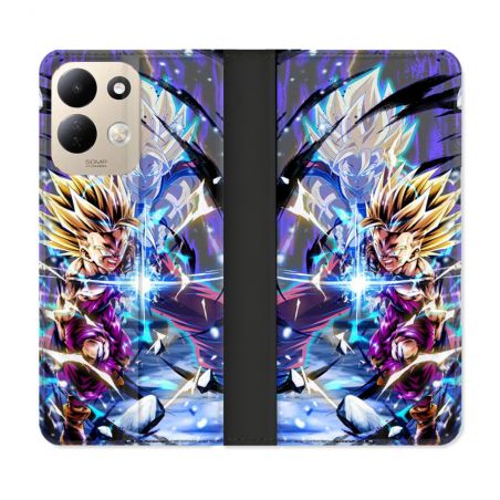 Housse Cuir Portefeuille Pour Xiaomi Redmi 17 4G / 5G Manga Dragon Ball Sangohan Duo