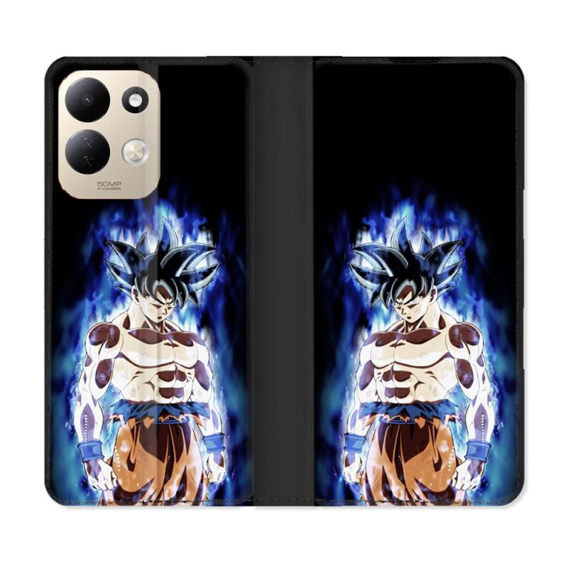 Housse Cuir Portefeuille Pour Xiaomi Redmi 17 4G / 5G Manga Dragon Ball Sangoku Noir