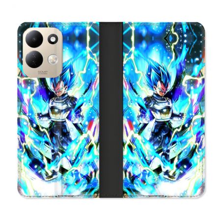 Housse Cuir Portefeuille Pour Xiaomi Redmi 17 4G / 5G Manga Dragon Ball Vegeta Bleu