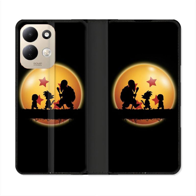 Housse Cuir Portefeuille Pour Xiaomi Redmi 17 4G / 5G Manga Dragon Ball Vintage