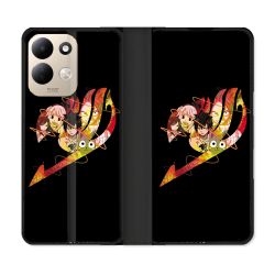 Housse Cuir Portefeuille Pour Xiaomi Redmi 17 4G / 5G Manga Fairy Tail Logo Noir