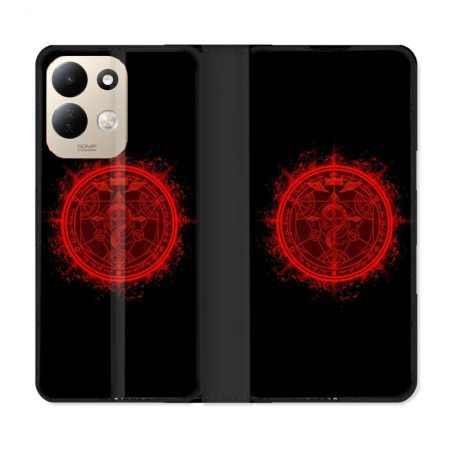 Housse Cuir Portefeuille Pour Xiaomi Redmi 17 4G / 5G Manga Fullmetal Alchemist Logo