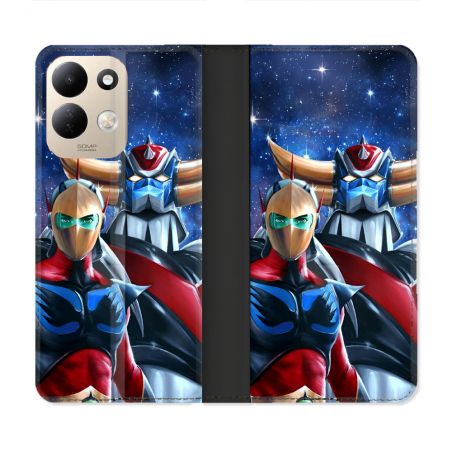 Housse Cuir Portefeuille Pour Xiaomi Redmi 17 4G / 5G Manga Goldorak