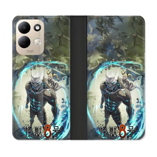Housse Cuir Portefeuille Pour Xiaomi Redmi 17 4G / 5G Manga Kaiju N° 8 Kafka Hibino
