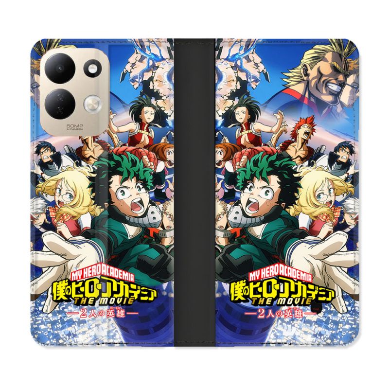 Housse Cuir Portefeuille Pour Xiaomi Redmi 17 4G / 5G Manga My Hero Academia Affiche