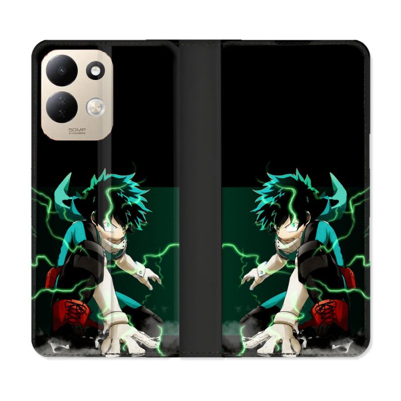 Housse Cuir Portefeuille Pour Xiaomi Redmi 17 4G / 5G Manga My Hero Academia Deku