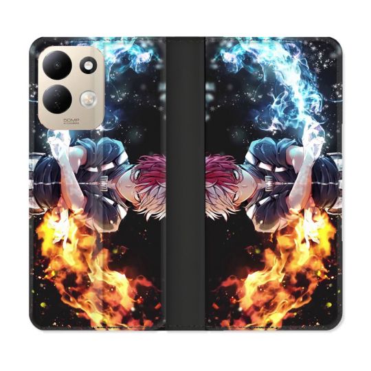 Housse Cuir Portefeuille Pour Xiaomi Redmi 17 4G / 5G Manga My Hero Academia Shoto