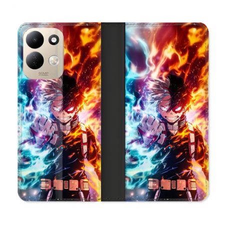 Housse Cuir Portefeuille Pour Xiaomi Redmi 17 4G / 5G Manga My Hero Academia Shoto Portrait