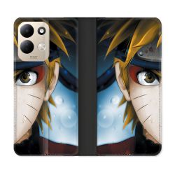 Housse Cuir Portefeuille Pour Xiaomi Redmi 17 4G / 5G Manga Naruto Blanc