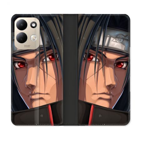 Housse Cuir Portefeuille Pour Xiaomi Redmi 17 4G / 5G Manga Naruto Itachi Visage