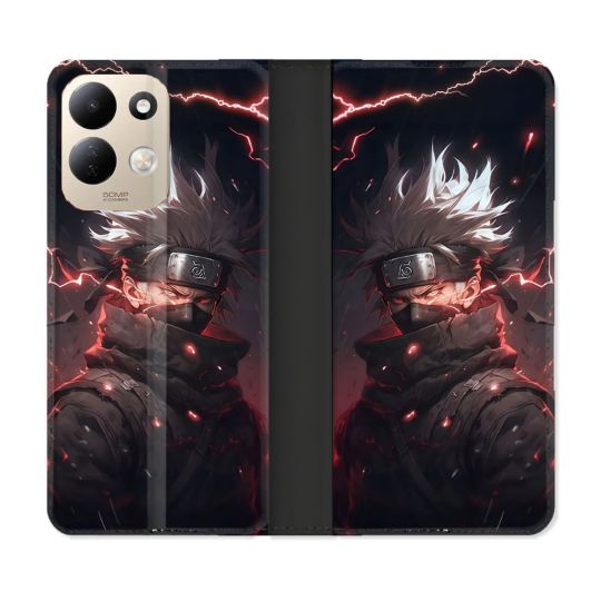 Housse Cuir Portefeuille Pour Xiaomi Redmi 17 4G / 5G Manga Naruto Kakashi Dark