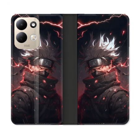Housse Cuir Portefeuille Pour Xiaomi Redmi 17 4G / 5G Manga Naruto Kakashi Dark