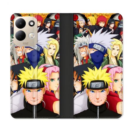 Housse Cuir Portefeuille Pour Xiaomi Redmi 17 4G / 5G Manga Naruto Team